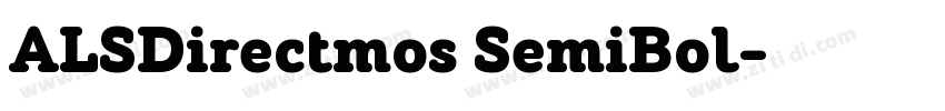 ALSDirectmos SemiBol字体转换